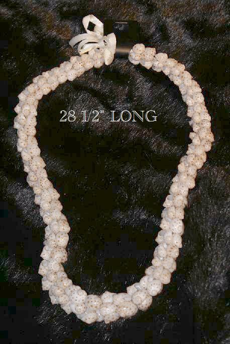 HAWAII HAWAIIAN SEASHELL NECKLACE SHELL LEI HALEIWA  