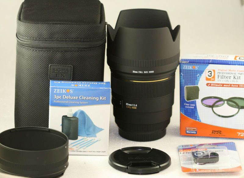 SIGMA 85mm F1.4 EX DG HSM LENS KIT Canon 60D 7D T2I 1D  