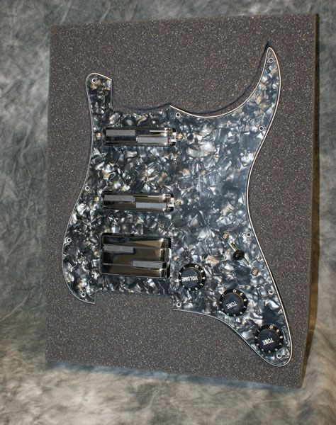 Lace Alumitone SSH Loaded Pickguard   Black Pearloid  