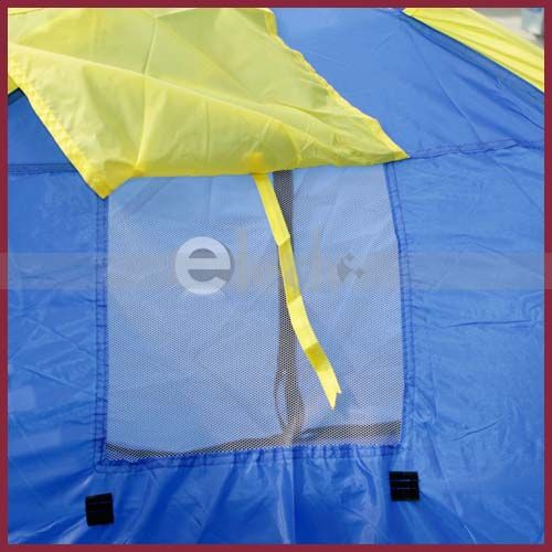 Outdoor Camping Folding Tent 4 Person Single Layer Vertical Door 