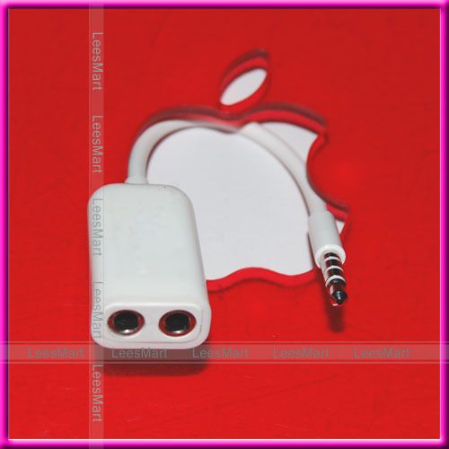 AUDIO SPLITTER EARPHONE SHARE SOUND IPHONE 4 IPAD 2   