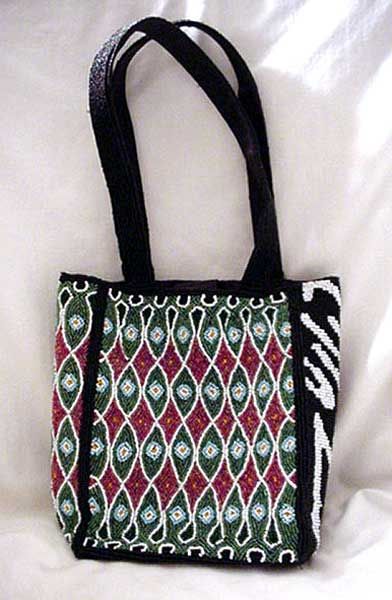 Sasha Beaded Purse Handbag With Double Strap  