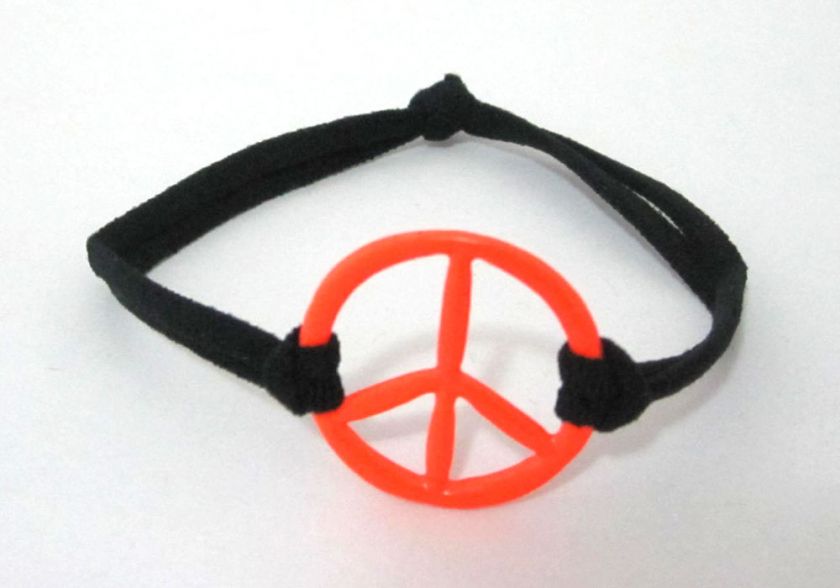 Peace Sign Bracelets Wristbands Rubber Bangle Band New  