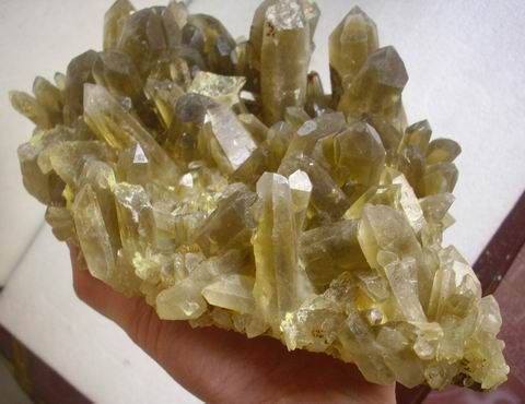 1LB NATURAL SMOKEY CITRINE QUARTZ CRYSTAL CLUSTER POINTS ORIGINAL 