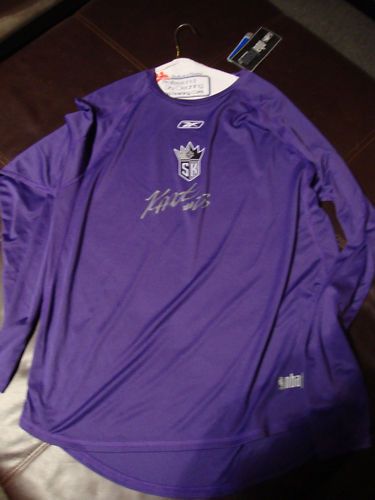 Sacramento Kings Kevin Martin Signed Game Used Shirt Lg  