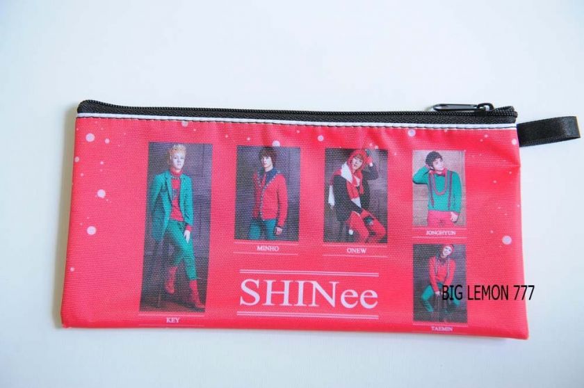 SHINEE Korean Band Zip Pen Pencil Case Bag Pouch P11  