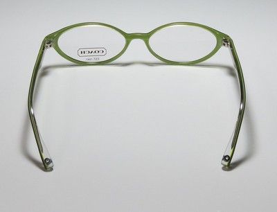 NEW COACH COLETTE 537 51 16 135 BLACK/GREEN EYEGLASS/GLASSES/FRAMES 