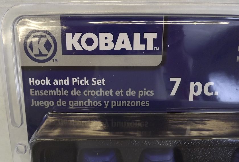 Kobalt Tools 7 pc. Hook and Pick Set 23975 & Tray  