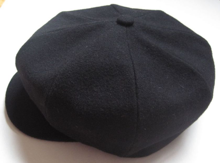   Style   BLACK SPITFIRE APPLE CAP   Cabbie Newsboy Chauffeur Hat  