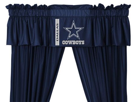 DALLAS COWBOYS Sports Room Drapes CURTAINS VALANCE SET  