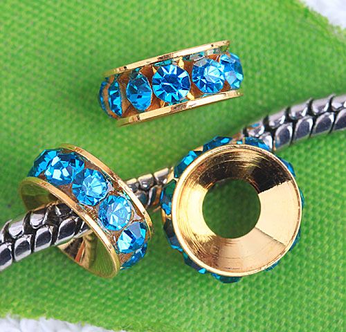 40 Spacer European Charm Bead Fit Bracelet 107048  