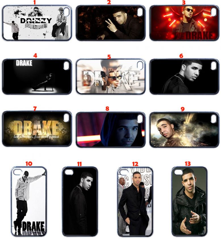 Drake Drizzy iPhone 4 4s Hard Case Black  