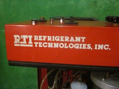 RRC 750 REFRIGERANT RECOVERY UNIT R12 FREON 12 A/C HVAC  