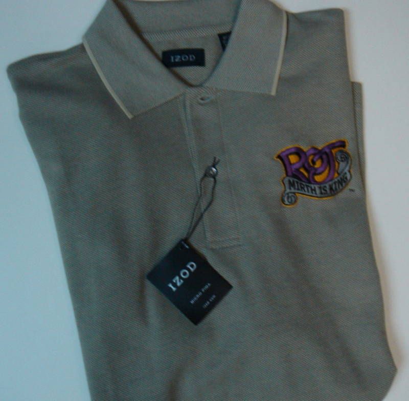 ROJ Embroidered Golf Shirt Izod Brand New Size M  