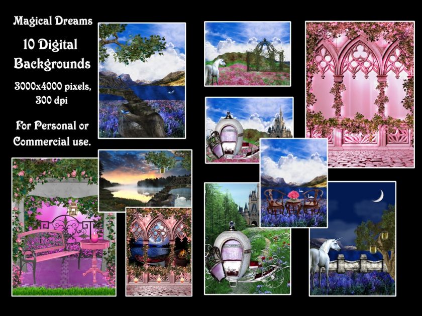 DIGITAL FANTASY BACKGROUNDS/ BACKDROPS/ photo props  