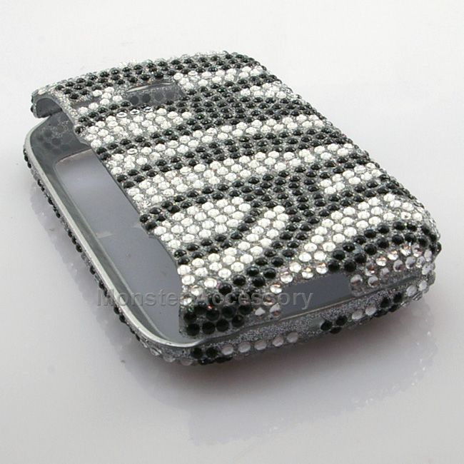   Zebra Bling Hard Case Cover For Samsung Doubletime I857 AT&T  