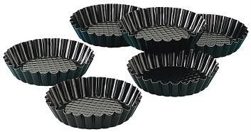 Frieling Zenker Non Stick 4 Mini Tart Pans   Set of 6  