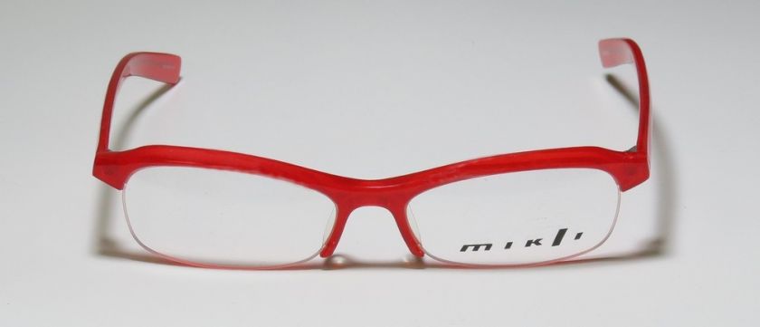 NEW ALAIN MIKLI 508 54 16 130 RED W/GLITTER DESIGNER EYEGLASS/GLASSES 