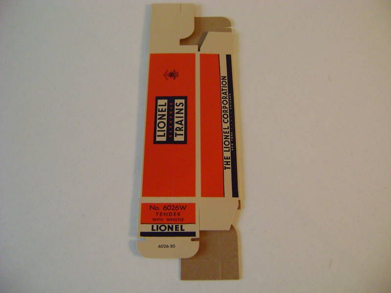 Lionel #6026W tender box  