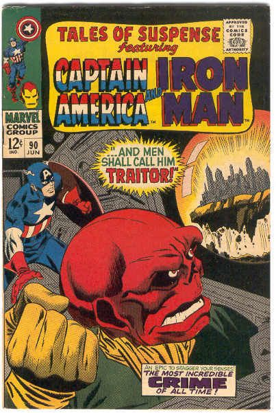 TALES OF SUSPENSE 90 CAPTAIN AMERICA RED SKULL IRON MAN  