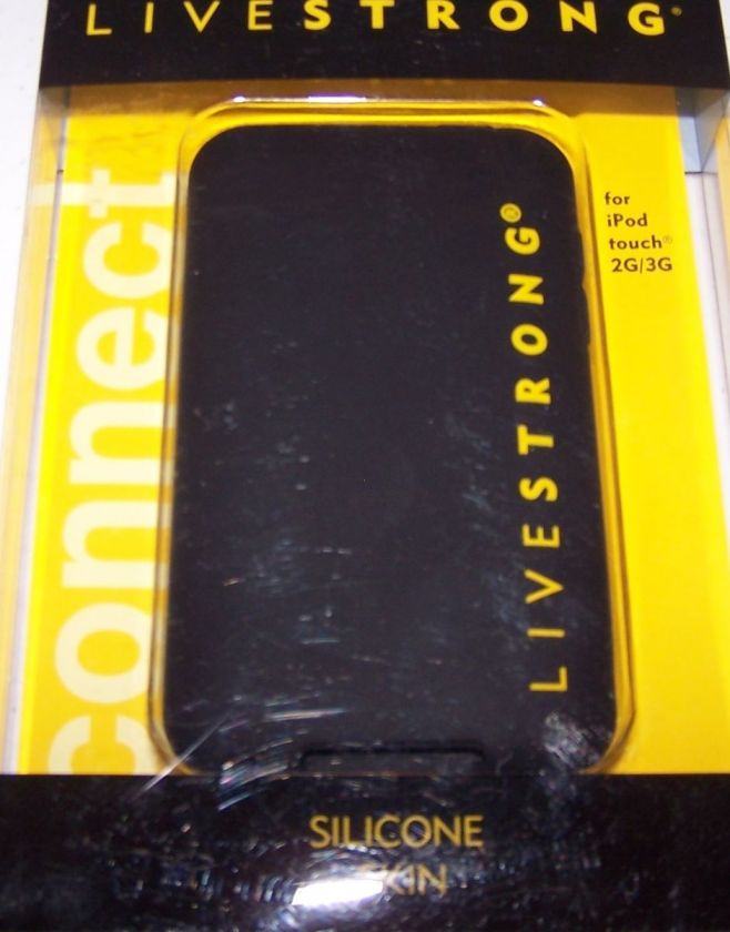 iPod touch 2G/3G Livestrong Snap On Case Black Silicone  