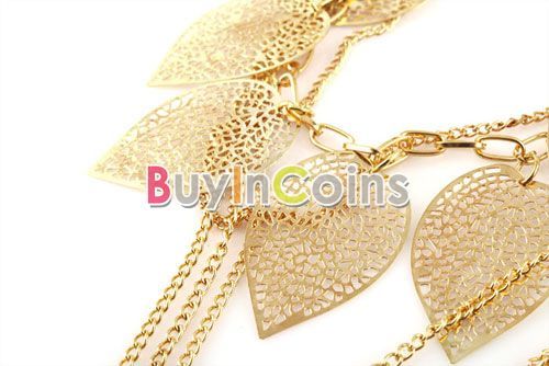 Lovely Girl Fashion Charm Ladies Bohemia Style Leaves Multilayer Long 