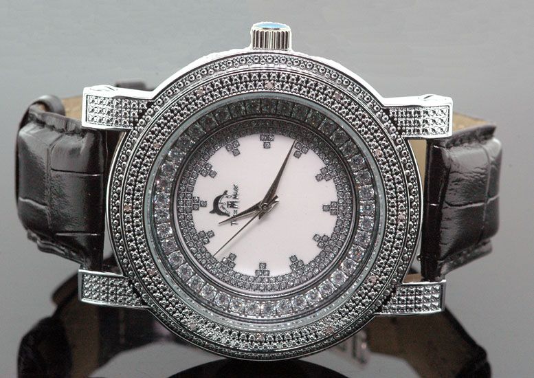 Techno Master Mens Diamond Watch .12ct TM 2141 B  