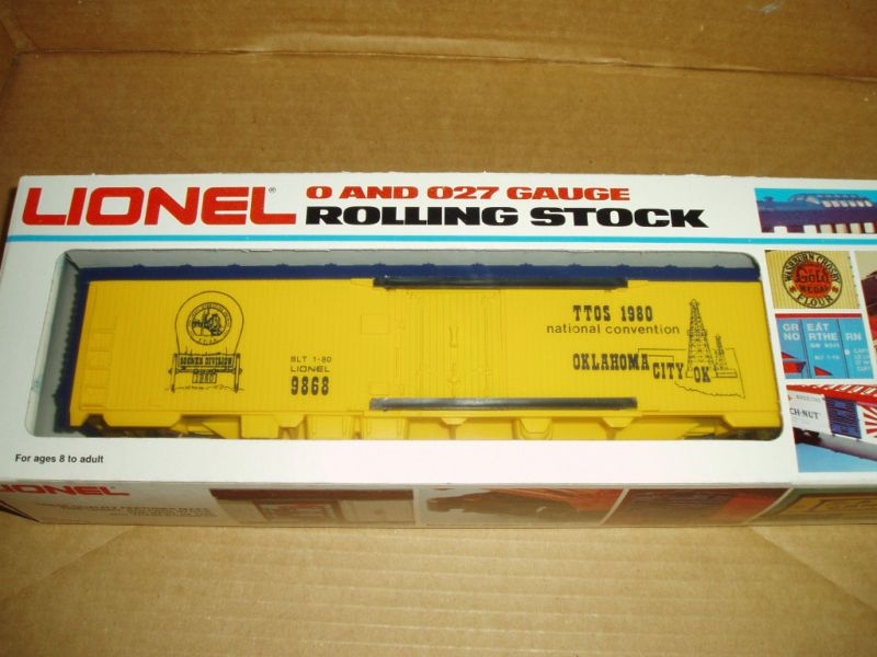 Lionel # 9868 TTOS Reefer   1980   Oklahoma City, OK  