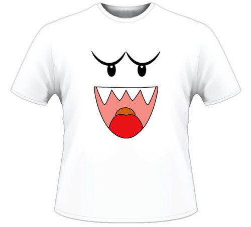 Super Mario Bros Boo Character T Shirt  
