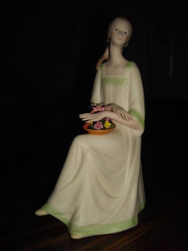 LASZLO ISPANKY PRUDENCE WITH ROSES VINTAGE FIGURINE  