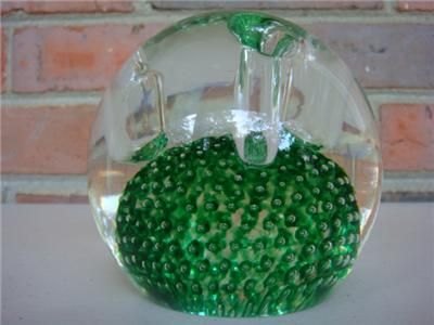 Italy Murano Glass Paperweight Pen Holder w/Label *WOW*  