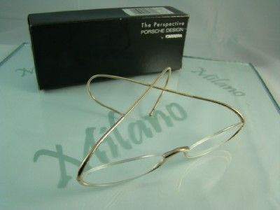 PORSCHE DESIGN 5688 MATT GOLD VINTAGE READING GLASSES FRAMES 