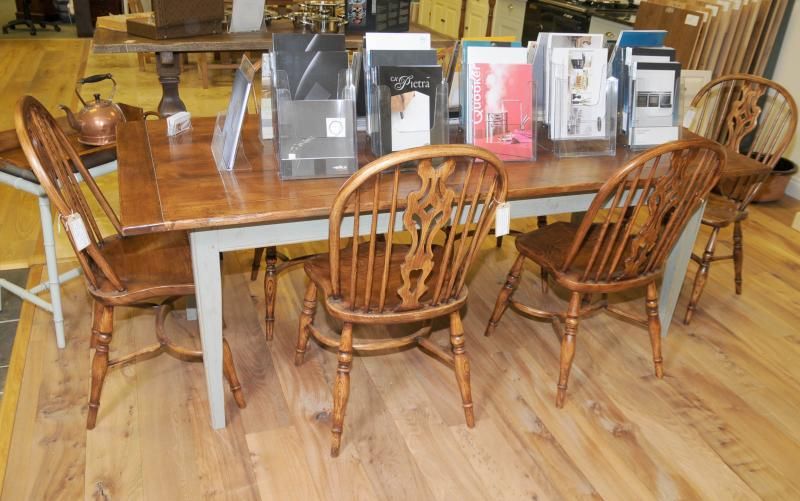 Painted Oak Country Kitchen Refectory Dining Table  