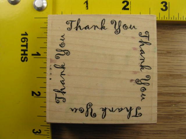 THANK YOU SAYING FRAME BY ENDLESS CREATIONS Rubber Stamp #1785  