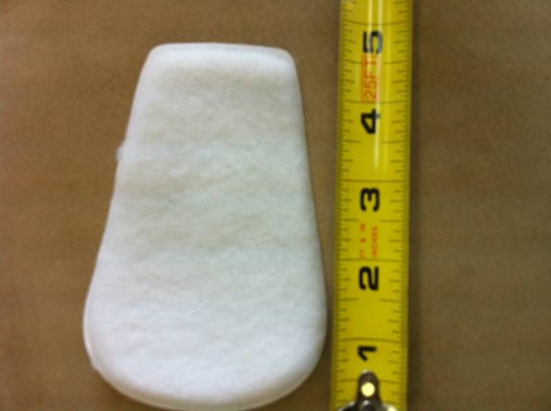 2XL elephant sized felt TONGUE PADS for shoes 3 pair  