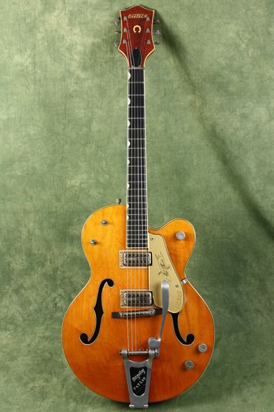   1958 Gretsch 6120 Chet Atkins Western Orange Certificate Strap & Case