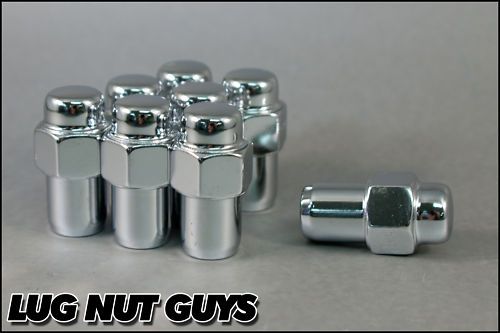 20 LUG NUTS 7/16 CHROME MAG WHEEL NUT .75 SHANK CRAGAR CHEVROLET 