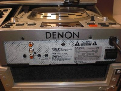 PAIR DENON DN S3500 DJ CD/ TURNTABLES + DN X1500S MIXER W/HARD CASE 