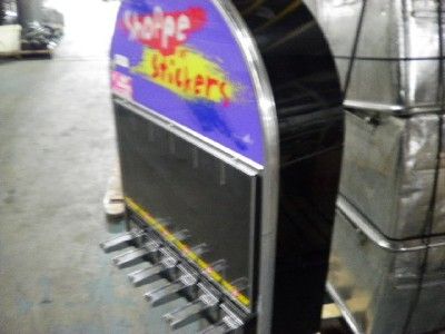 SUGAR LOAF SHOPPE OF STICKERS 6 SLOT VENDING MACHINE  