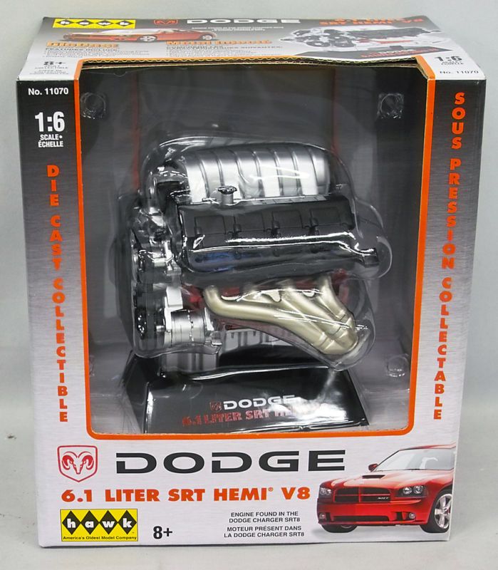 Dodge 6.1 Liter SRT HEMI V8 Diecast Model by Hawk 11070 NEW  