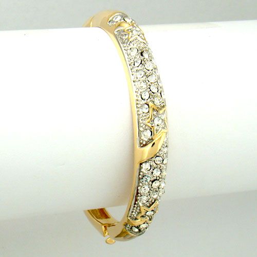 Hb403 18K Gold Bracelet GP Ladys Delicate Bangle 34g8  