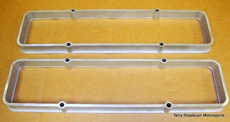 Valve Cover Spacers 1 1/8 Tall Cast Aluminum SBC Chevy  