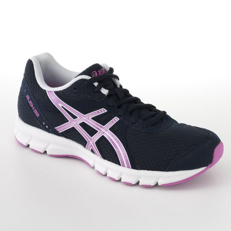 ASICS Rush 33 Womens High Performance Running Shoes Navy Pink  