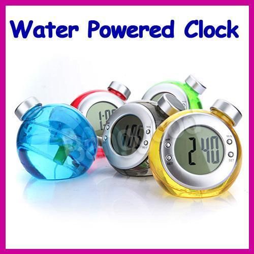 Mini Cute Eco Friendly Water Powered Energy Clock Timer with Digital 