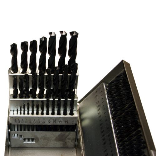 115 PC HSS Parallel Shank Twist Drill Bit Set Letter Number Fractional 