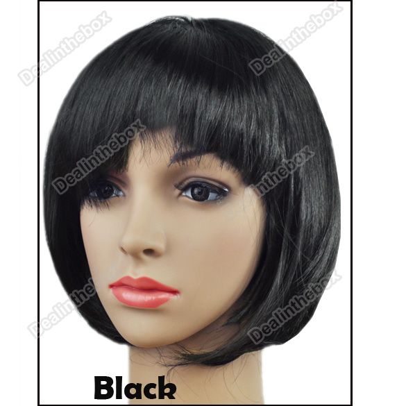   Fashion Lady Party Fancy Dress Short Straight BOB Fake Hair Wig New