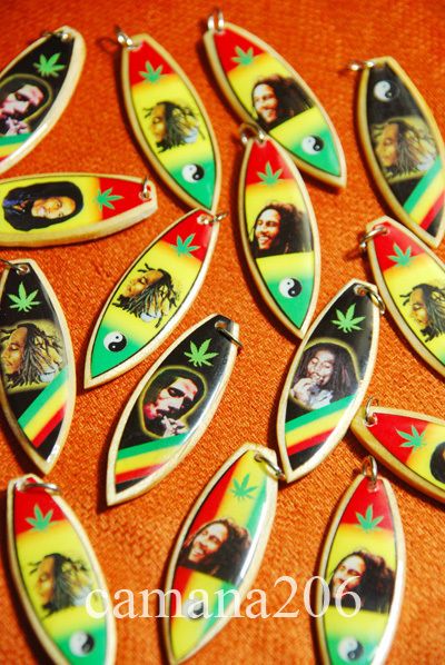 Lot 20 Bob Marley Pendants **Rasta Handmade**  