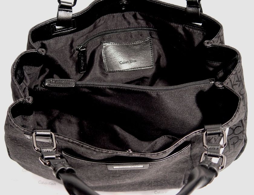 NEW Calvin Klein CK Black Tote Purse Bag Handbag Large  