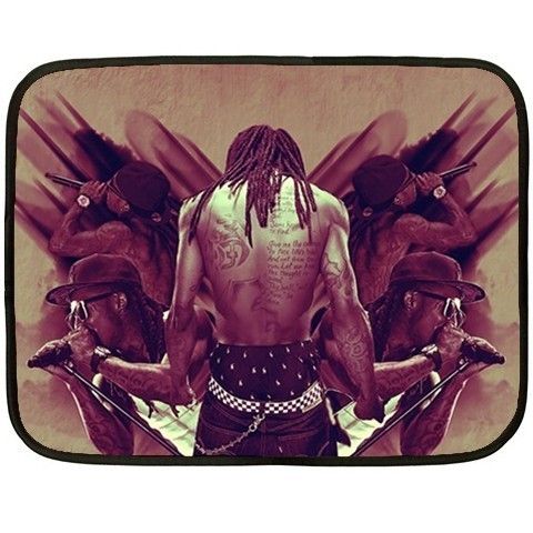 Lil Wayne rapper fuzzy Mini Fleece Blanket  