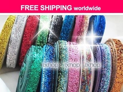 3y 3/8 Sparkle Glitter (U PICK) Ribbon 7809 0120/55  